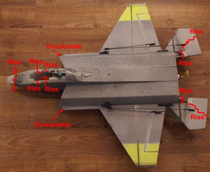 Rissbildung an der F-35